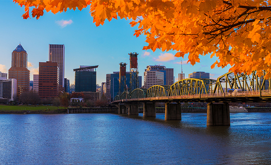 Portland Oregon in Autumn