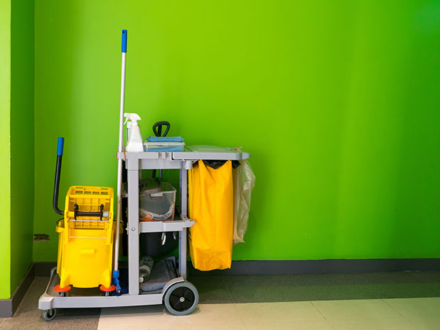 Commercial janitorial cart.